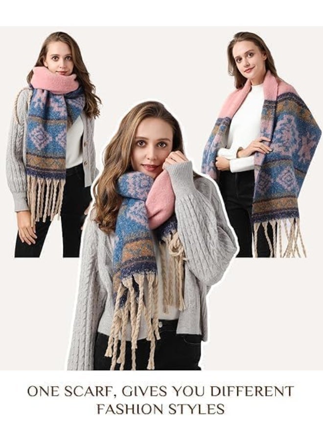 Scarf for Women, Winter Scarfs Fashion Long Scarf Shawl, Scarves for Women,Winter Warm Blanket Scarf, Cashmere Scarf - Image 2