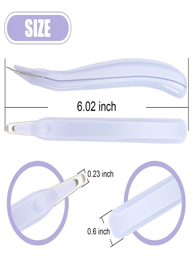 ZZTX Professional Magnetic Staple Remover Puller Rubberized Staples Remover Staple Removal Tool for School Office Home 5 Pack (Purple/Blue/Light Green/Orange/Pink) - Image 2