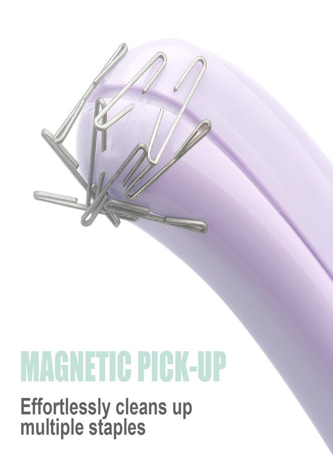 ZZTX Professional Magnetic Staple Remover Puller Rubberized Staples Remover Staple Removal Tool for School Office Home 5 Pack (Purple/Blue/Light Green/Orange/Pink) - Image 5