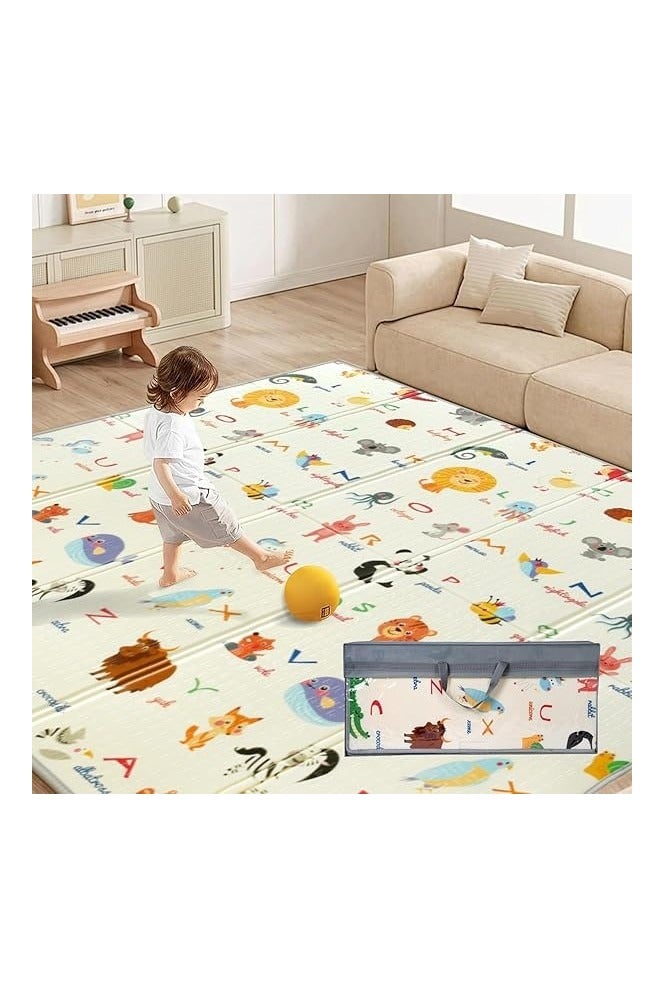 MUMS PLANET Ultra-soft baby crawling and play mat – Features attractive educational designs, water-resistant, easy to clean, and offers ideal protection for infants and toddlers. Protects your baby from cold or hot floors and is safe for sensitive skin. Baby crawling mat – Kids play mat – Children's rug – Baby toys – Perfect gift for kids. - Image 3