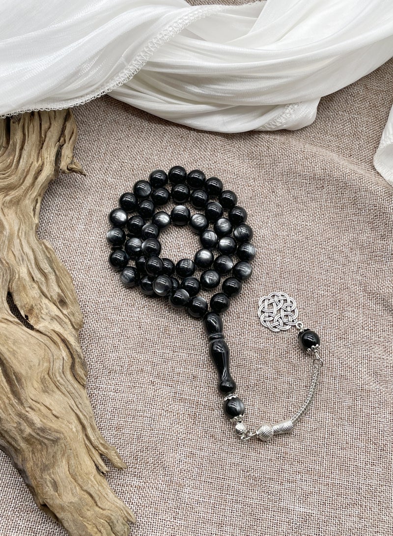 10mm 45-piece cat's eye bracelet  Mousse Arabic prayer beads  exquisite gift - Image 1