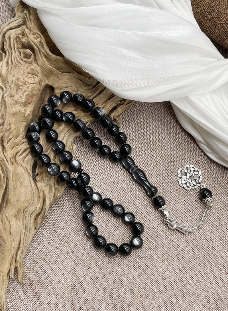 10mm 45-piece cat's eye bracelet  Mousse Arabic prayer beads  exquisite gift - Image 2