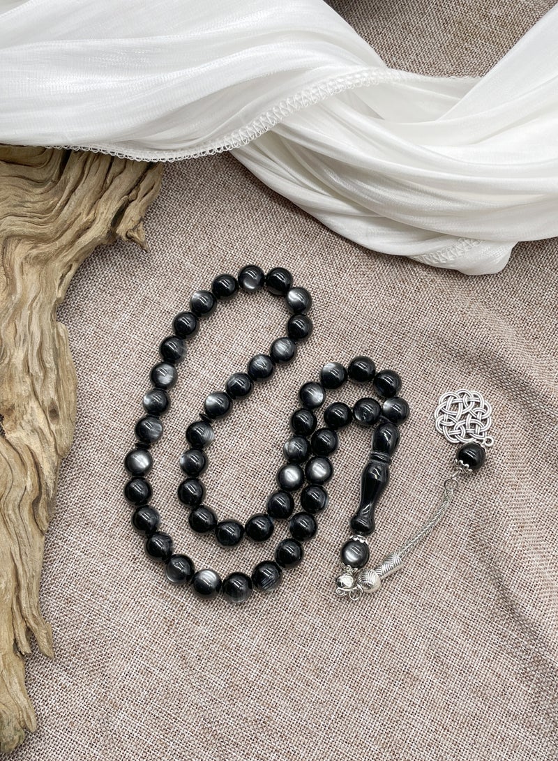10mm 45-piece cat's eye bracelet  Mousse Arabic prayer beads  exquisite gift - Image 3