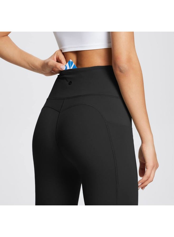 BALEAF Leggings with Pockets for Women Tummy Control Workout High Waisted Athletic Ultra Soft 7/8 Gym Yoga Petite Ankle Pants Black 3XL - Image 5