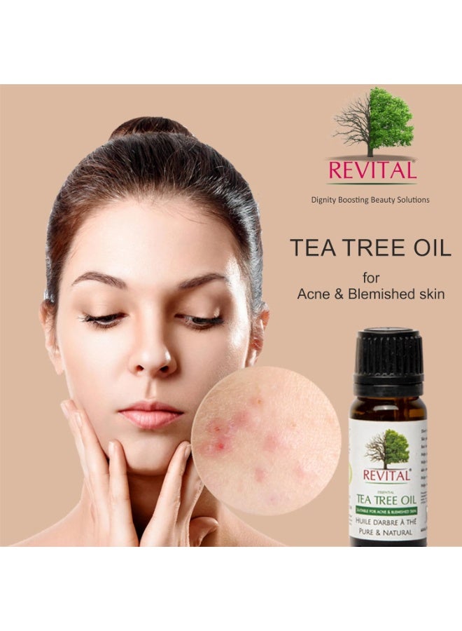 Revital Essential Tea Tree Oil: The Ultimate Natural Remedy for Skin and Holistic Vitality - Rediscover Wellness Through the Essence of Nature with This Pure and Potent Oil | Pack Of 2 (20ML) - Image 4