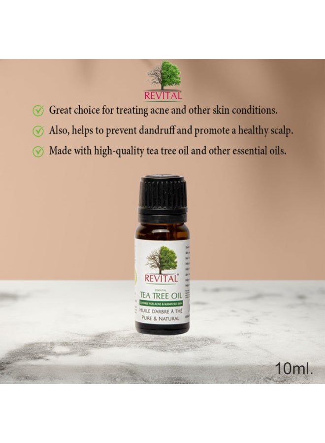 Revital Essential Tea Tree Oil: The Ultimate Natural Remedy for Skin and Holistic Vitality - Rediscover Wellness Through the Essence of Nature with This Pure and Potent Oil | Pack Of 2 (20ML) - Image 3