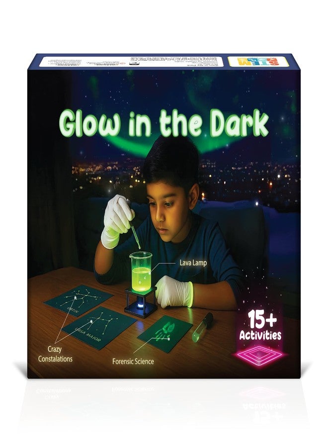 PW Curious Jr. Science Experiment Kit for Kids Ages 8-14, 100+ STEM Experiments with Step-by-Step Manual &30 Bonus DIY Activities,Science Learning Toy,Birthday Gift for Boys &Girls (Glow in the Dark) - Image 1