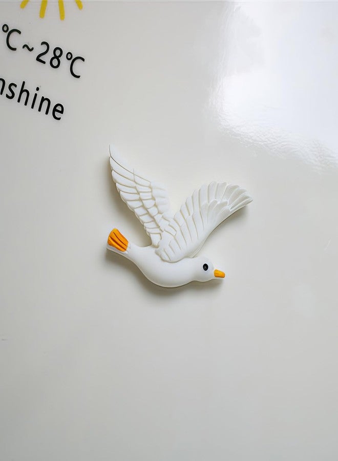 picocosmxiruo 6Pcs Seagull Bird Embellishment Cabochons Resin,Beachy Decor,Lighthouse Decorating,Dollhouse Decor,Mini Animals - Image 2