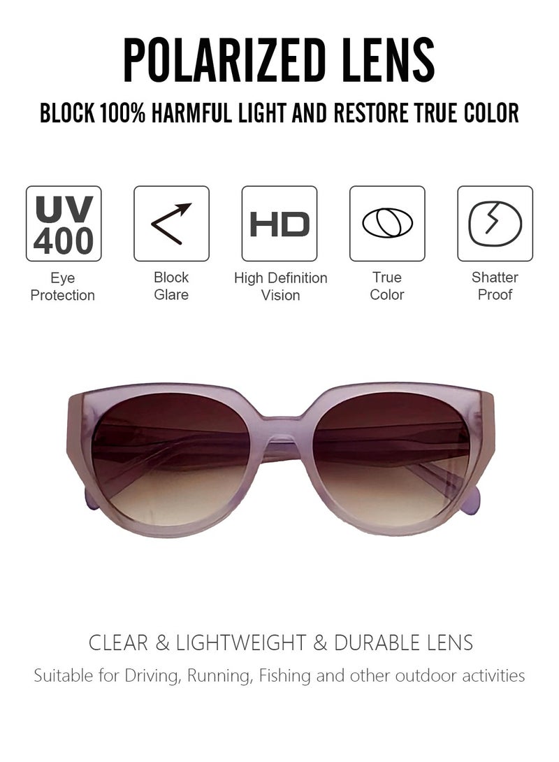 DLS Sunglasses for men and women - Cat Eye Acetate Frame with UV protacted lenses multipurpose use (MS7012-C5) - Image 2