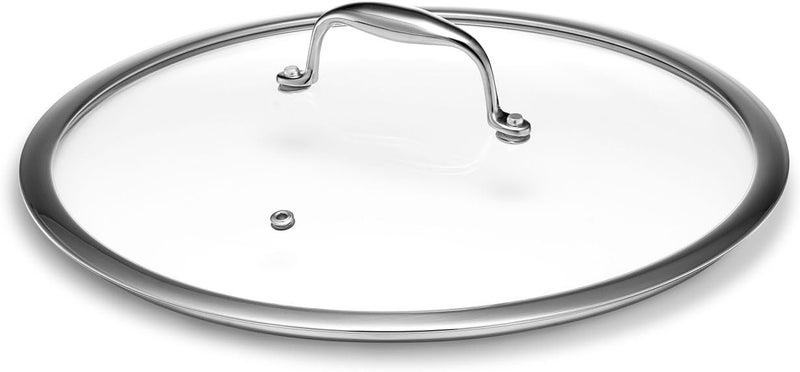 HexClad Tempered Glass Lid, 12-Inch Designed for Hybrid Cookware, Steam Vented, Dishwasher Safe - Image 1