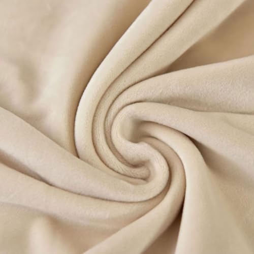Bifaunvogel Shell Chair Covers Velvet Mid Century Modern Dining Chair Covers Stertch Dining Room Shell Side Chair Slipcovers Lounge Armless Chairs Covers for Kitchen Dining Room Set of 2 Beige - Image 4
