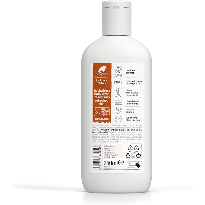 Dr.Organic Moroccan Argan Oil Body Wash, 250ml - Image 3