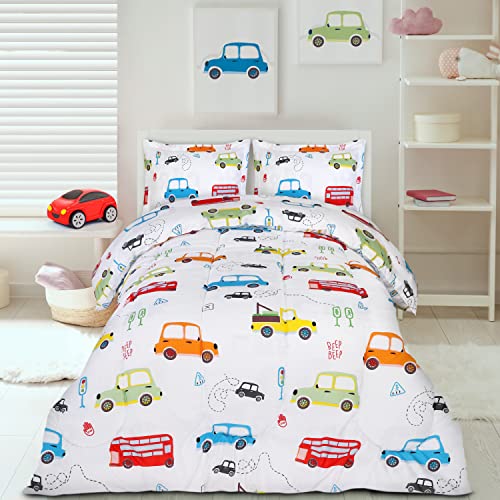 Utopia Bedding All Season Car Comforter Set with 2 Pillow Cases, 3 Piece Soft Brushed Microfiber Kids Bedding Set for Boys/Girls, Machine Washable (Twin) - Image 4