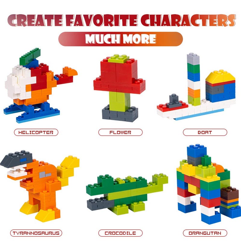Lekebaby Classic 1500 Pieces Building Bricks Kit Basic Brick Set Classic Colors for Kids Creative Play, Compatible with All Major Brands, Gifts Educational Toy for Boys Girls 6 Years Old and Up - Image 5