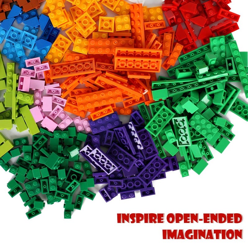 Lekebaby Classic 1500 Pieces Building Bricks Kit Basic Brick Set Classic Colors for Kids Creative Play, Compatible with All Major Brands, Gifts Educational Toy for Boys Girls 6 Years Old and Up - Image 3