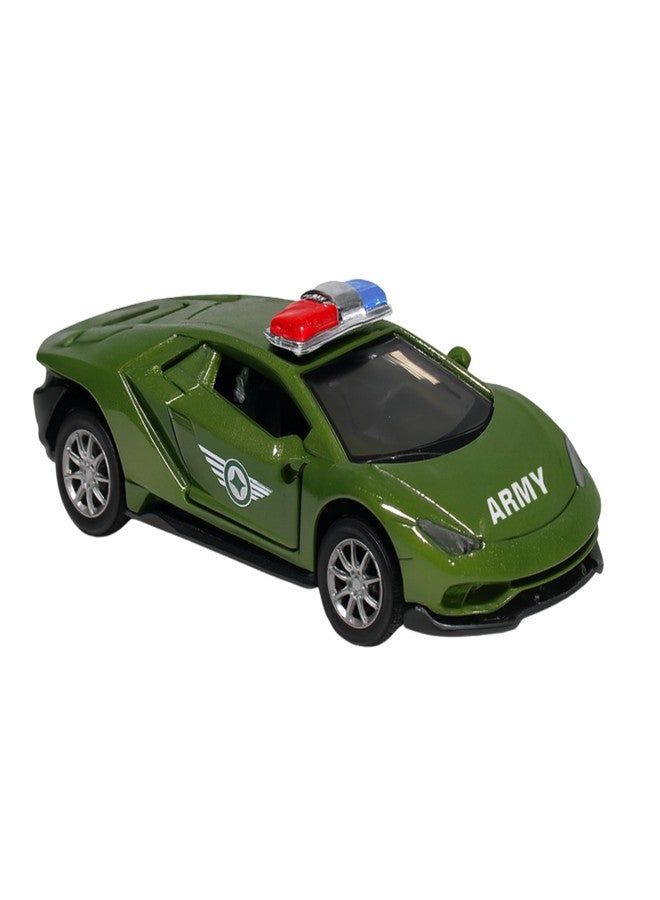 Speedyz Toy Army Sedan 1:32 Scale Die-Cast Metal with Opening Doors and Pull Back Action Realistic Car Kids Toy Vehicle, Indoor Play Car for Children - Image 1