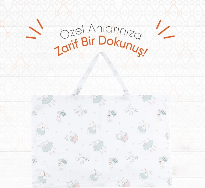 Gezenbebe Hero Muslin Baby Breastfeeding Bib (60x90) Bunny