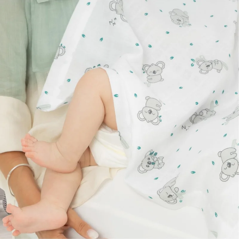 Gezenbebe Hero Muslin Baby Breastfeeding Bib (60x90) Bunny
