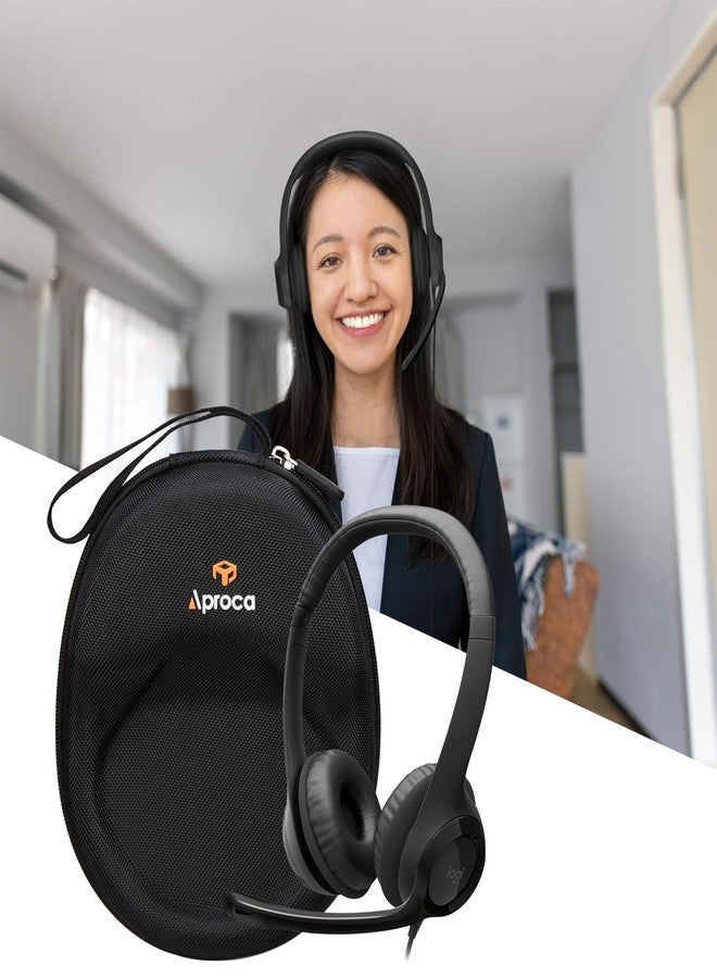 Aproca Headphones Case Compatible with Logitech H390 / Zone 301 / Zone 300 Gaming Headphones, Protable Headset Bag(Case Only) - Image 4