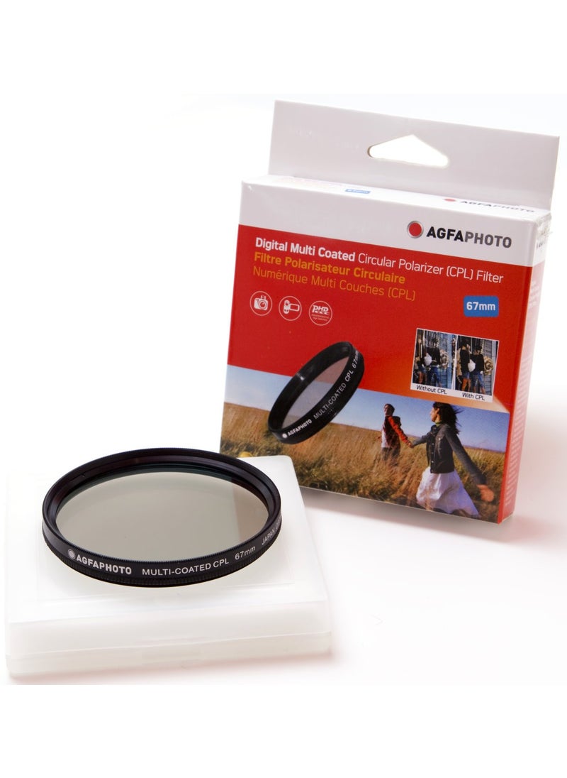 AgfaPhoto AGFA 67mm Multi-Coated Circular Polarizing (CPL) Filter  - Image 2