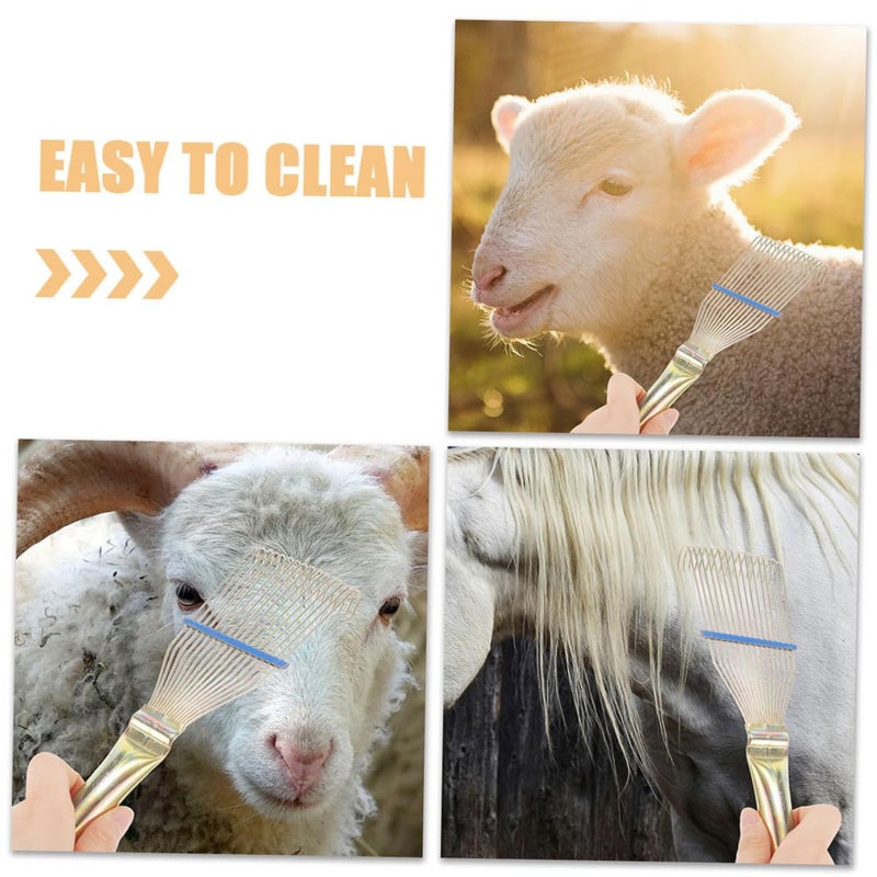 Sheep Wool Rake Brush For Farm Animals Efficient Pet Hair Removal Comb Lightweight Portable - Image 4