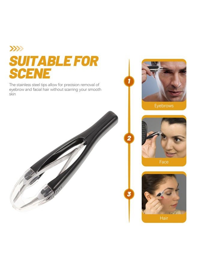 Lurrose Automatic Elastic Eyebrow Tweezer Retractable Tweezer for Eyebrow Removal (Color Random) - Image 4