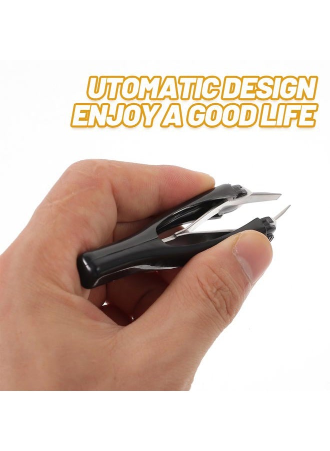 Lurrose Automatic Elastic Eyebrow Tweezer Retractable Tweezer for Eyebrow Removal (Color Random) - Image 3
