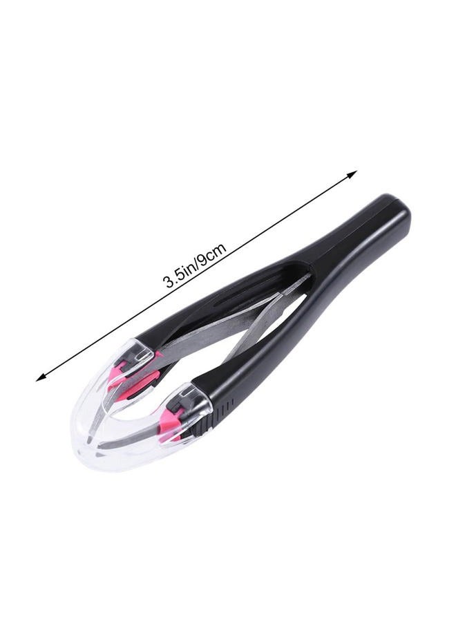 Lurrose Automatic Elastic Eyebrow Tweezer Retractable Tweezer for Eyebrow Removal (Color Random) - Image 2