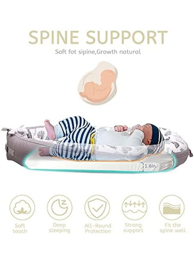 مورو مورو مستلق الطفل المتسكع الطفل عش للنوم المشترك ، متسكع حديثي الولادة قابل للتعديل المحمولة سرير الأطفال - Image 2