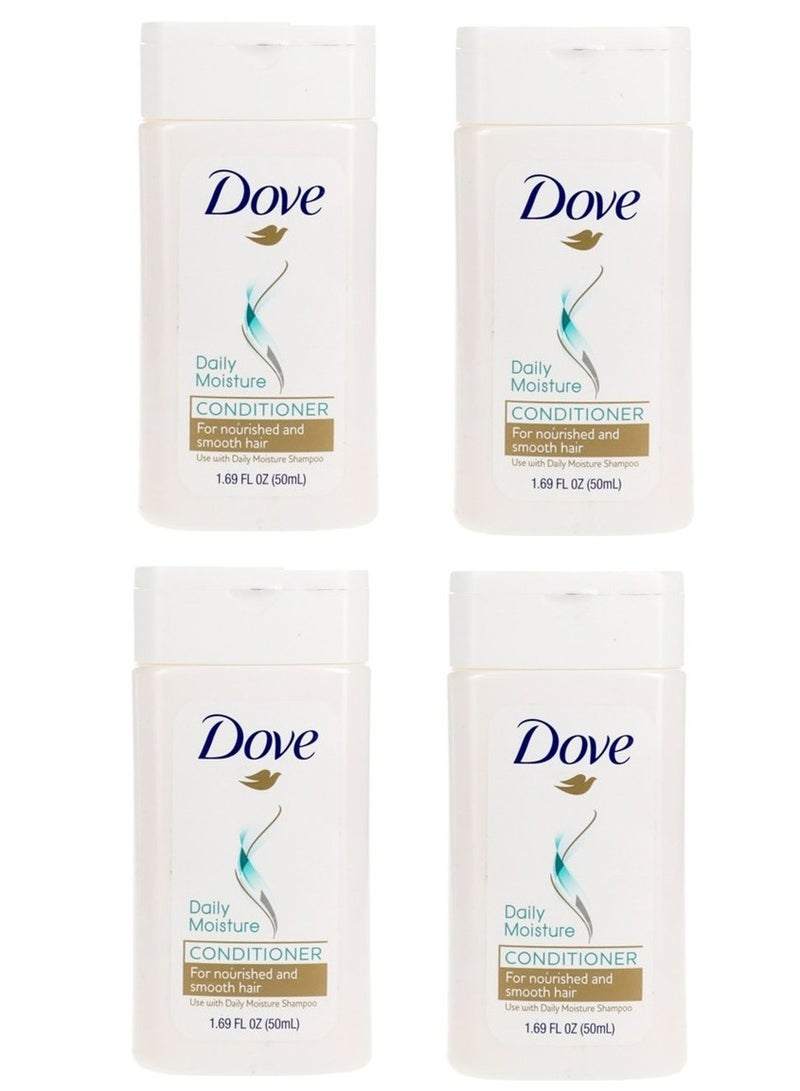 Dove 4  piececs of Daily Moisture Conditioner 50ml 