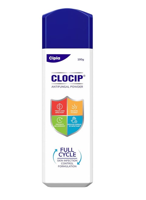 Cipla Clocip Antifungal Powder 100gm