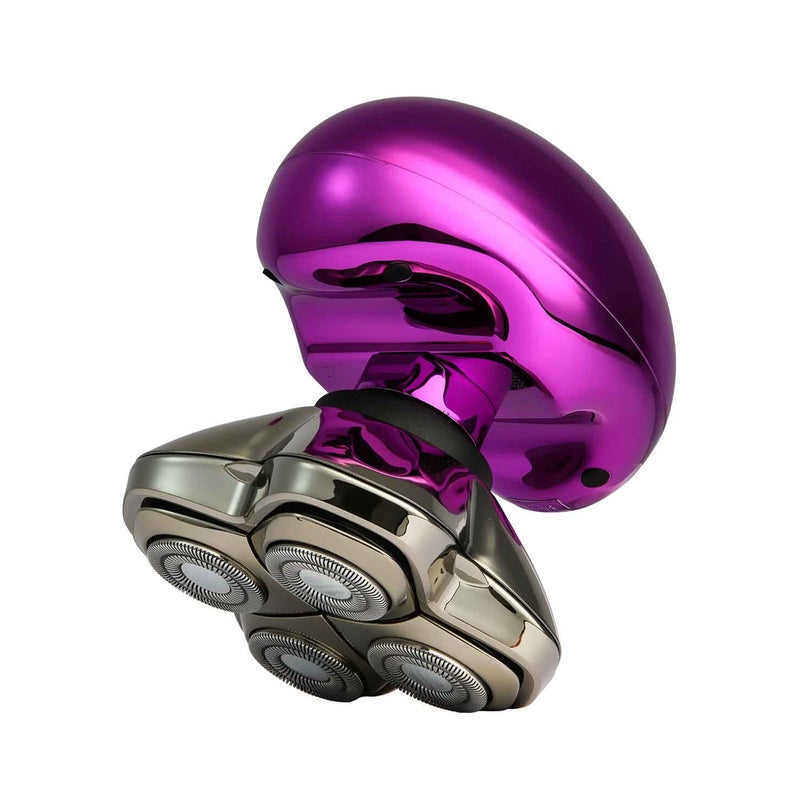 Skull Shaver Butterfly Kiss PRO - Women's Electric Shaver for Bikini Line, Legs & Body - Wet & Dry Use - Ergonomic, Hypoallergenic Blades - 60 Minutes Cordless Use - Purple - Image 1