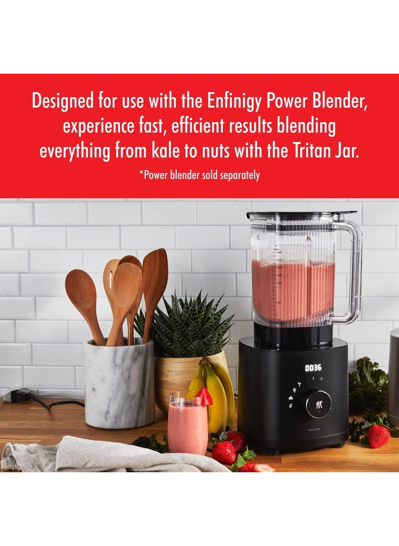 Zwilling ZWILLING Enfinigy 48oz Power Blender Jar with Cross Blade and Vacuum Lid  Black  - Image 2