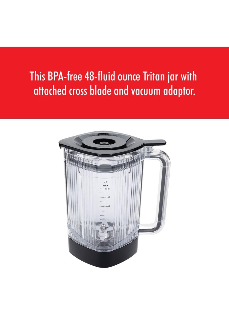 Zwilling ZWILLING Enfinigy 48oz Power Blender Jar with Cross Blade and Vacuum Lid  Black  - Image 3