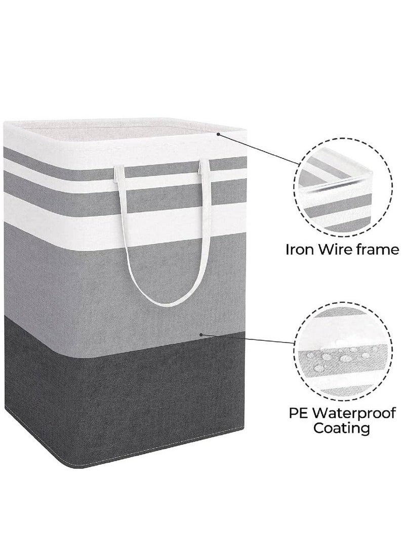 Arabest 2 Pack Laundry Basket, Collapsible Laundry Bag with Easy Carry Handles, Freestanding Laundry Hamper for Clothes, Blankets, Cushions - Image 2