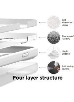 Rock Pow Compatible with iPhone 15 Pro Max Case Liquid Silicone Case Full Body Protective Cover Shockproof Slim Phone Case Anti-Scratch Soft Microfiber Lining 6.7 inch  - Image 5