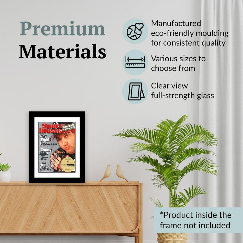 Creative Picture Frames 8.5" x 11.25" Sports Illustrated Magazine Display Frame, Suitable for 1971-1980 Collector's Edition Sports Magazines with Wall Mount & Easel, White Mat, 1 Count - Image 5
