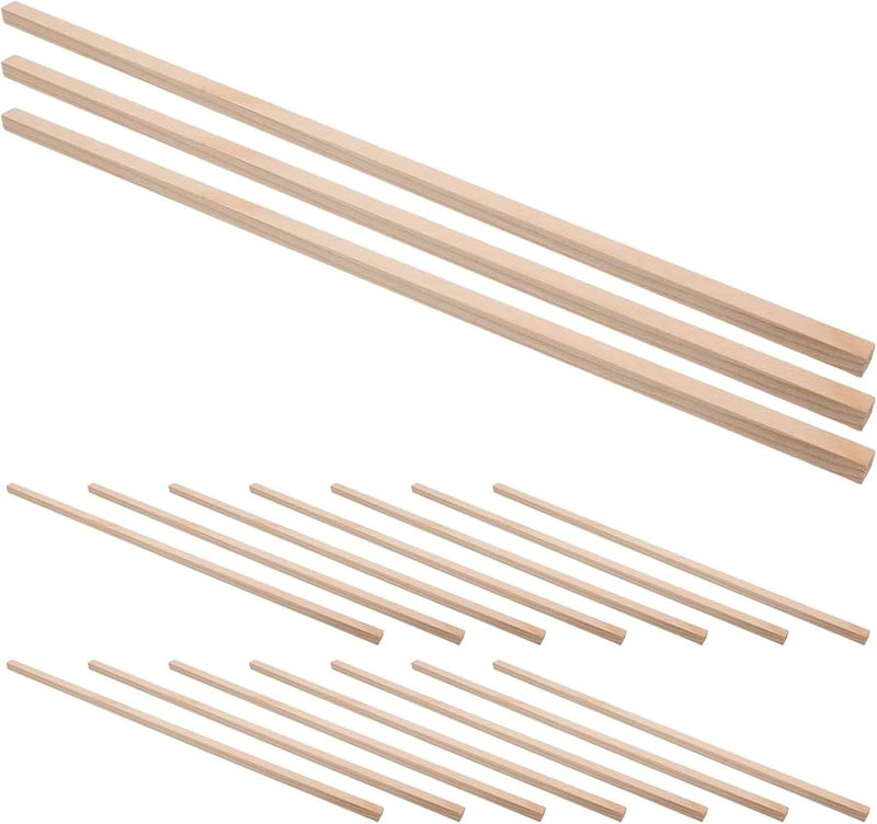 30cmx6mm Square Wooden Dowels 20Pcs For Crafts DIY Model Making Projects - Image 2
