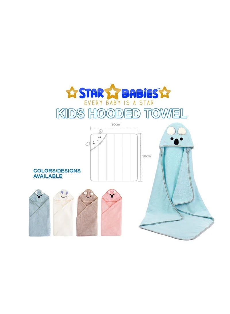 STAR BABiES Star Babies Combo Pack (Microfiber hooded Towel, Scented Bag Pack of 5, Organic baby plate) - Blue - Image 3