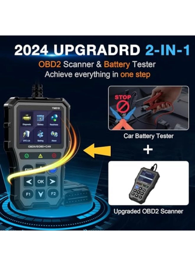 Colour Scanner or PD2, battery tester, easy to set up and automatic verification of live data, clear engine code reader, reads voltage/life PD2 protocol, diagnostic scanning tool for cars - Image 2