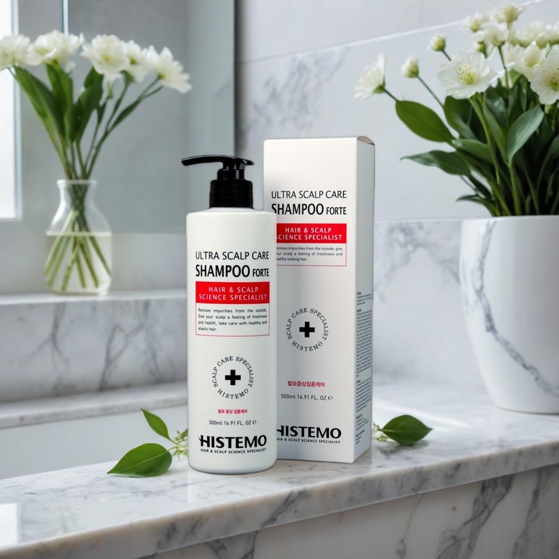 Histemo Ultra Scalp Care Shampoo - DHT Blocking for Hair Restoration and Growth, with Biotin to Prevent Loss for Men & Women with Oily or Color-Treated Hair (16.91 oz) - Image 4