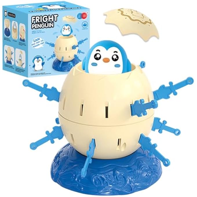 NALACAL Mini Pop-Up Board Game Toy for Kids â€“ Tiny Pirate Bucket & Penguin Plug-In Game â€“ Interactive Parent-Child Party Game for Toddlers â€“ Funny Desktop Egg Trick Toy for Group Play & Competitions - Image 1