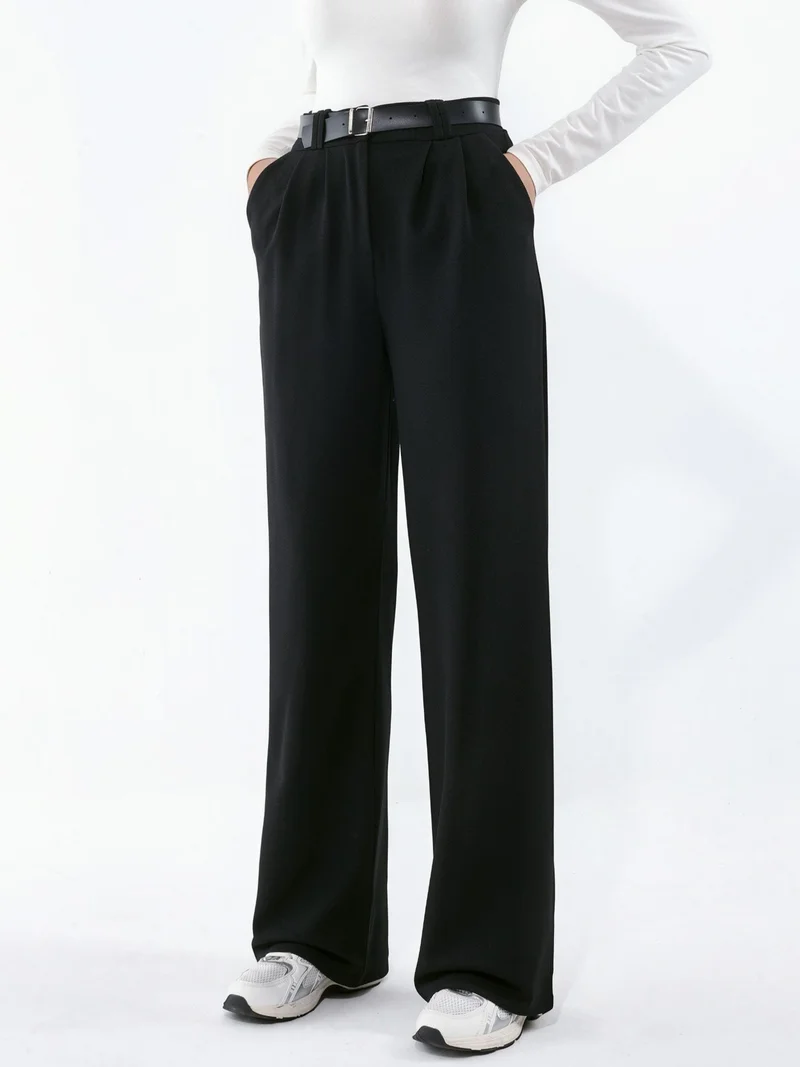 Hiccup Belted Stretch Palazzo Pants