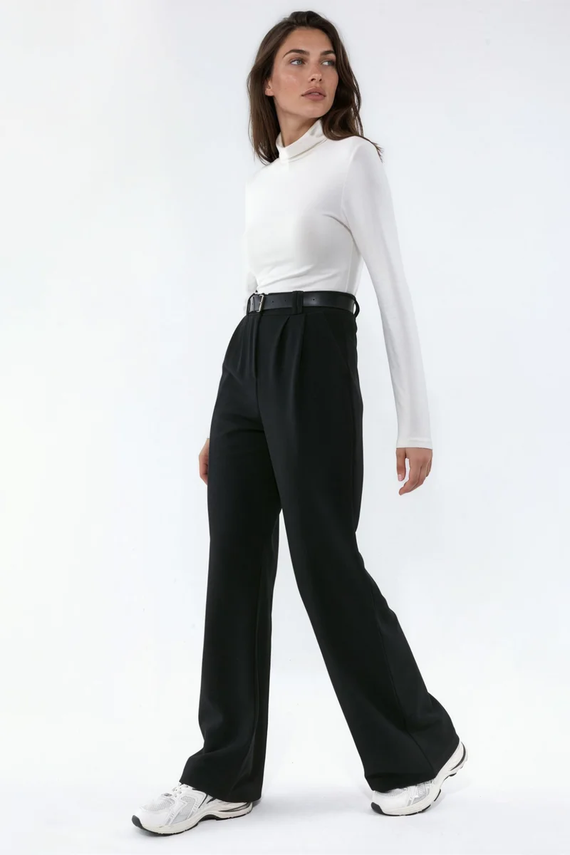 هيكاب Belted Stretch Palazzo Pants