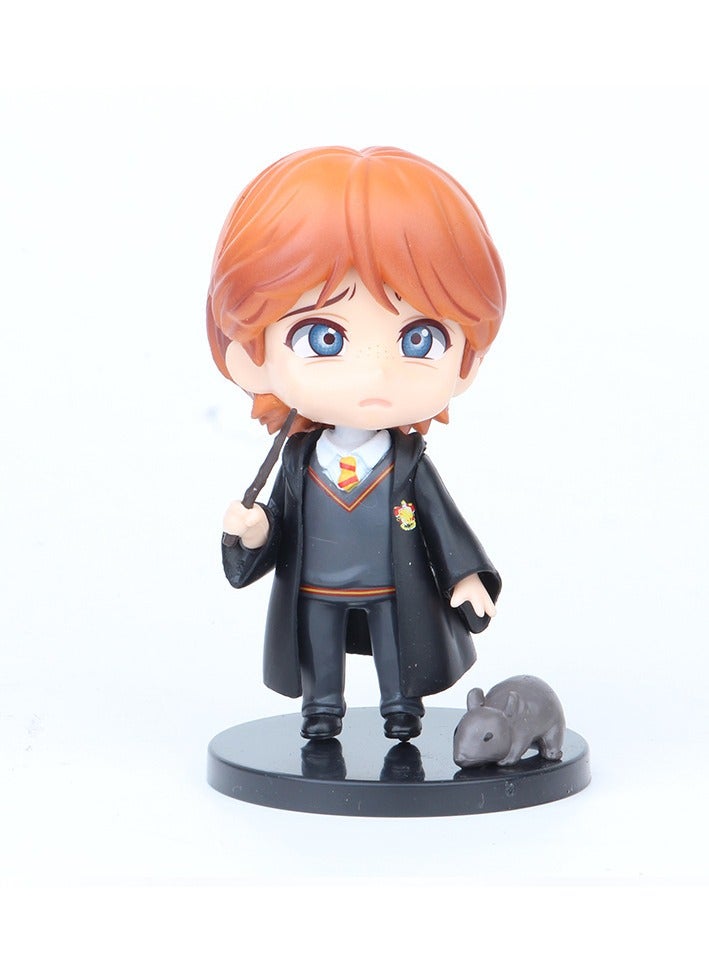 عام 6 الجيل الأول هاري بوتر Q نسخة المعالج هيرميون رون كعكة الديكور سيارة دمية نموذج زخرفة (10CM) - Image 3