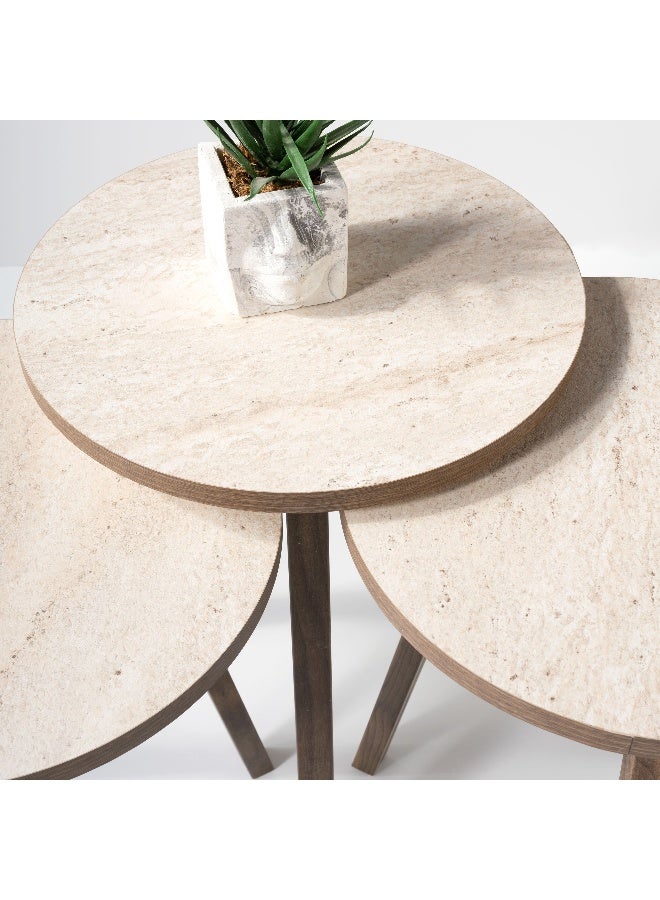 Home Box طقم طاولات نيف المستديرة - مجموعة من 3 - Image 3