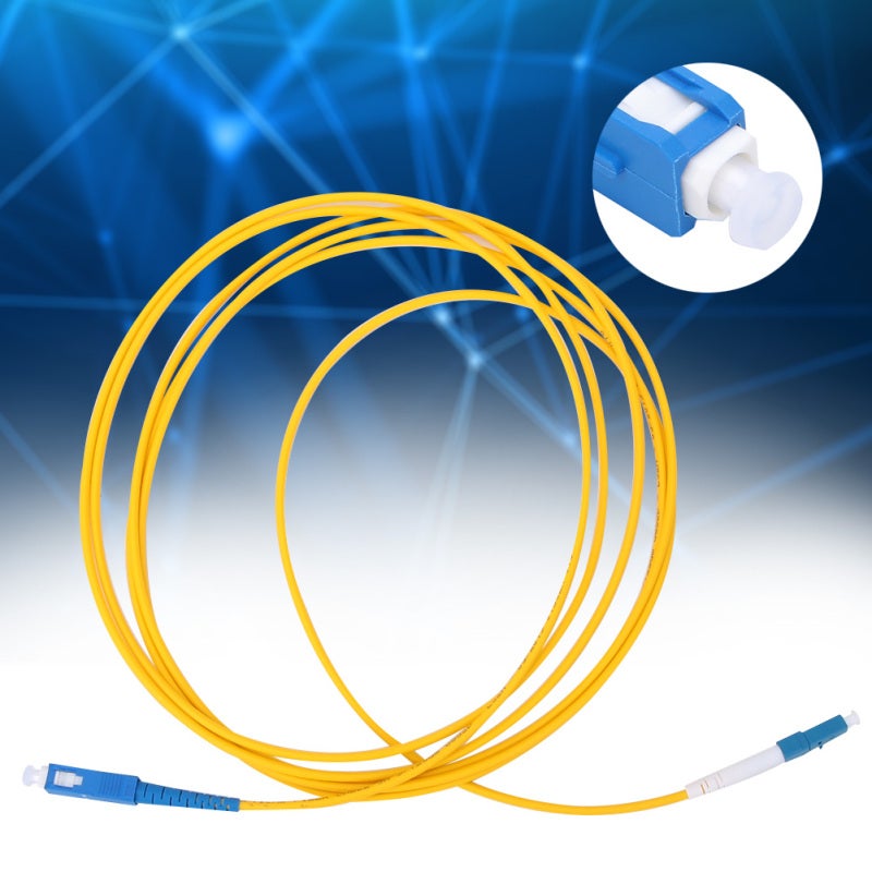 Fiber Optic Patch Cable: LC to SC, PVC Jacket, Antiwear Durable - Ceramic Ferrule, Stable Reliable Performance, Low Insertion Loss for Optical Communication, Data Transmission, Local Area Network - Image 3