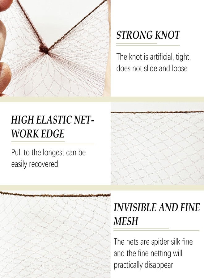 AIDUZETY 100PCS Hair Net and Pin Set - 50 Invisible Mesh Hair Nets (20 Inch) and 50 U-Shaped Hair Pins for Bun Making, Dance, Work, and Daily Use (Brown) - Image 5