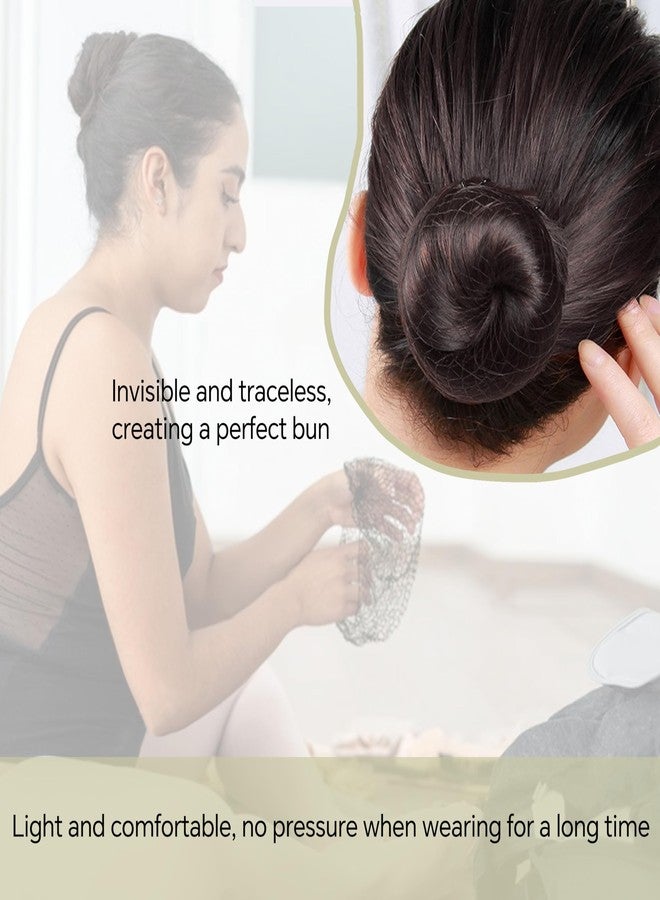 AIDUZETY 100PCS Hair Net and Pin Set - 50 Invisible Mesh Hair Nets (20 Inch) and 50 U-Shaped Hair Pins for Bun Making, Dance, Work, and Daily Use (Brown) - Image 4