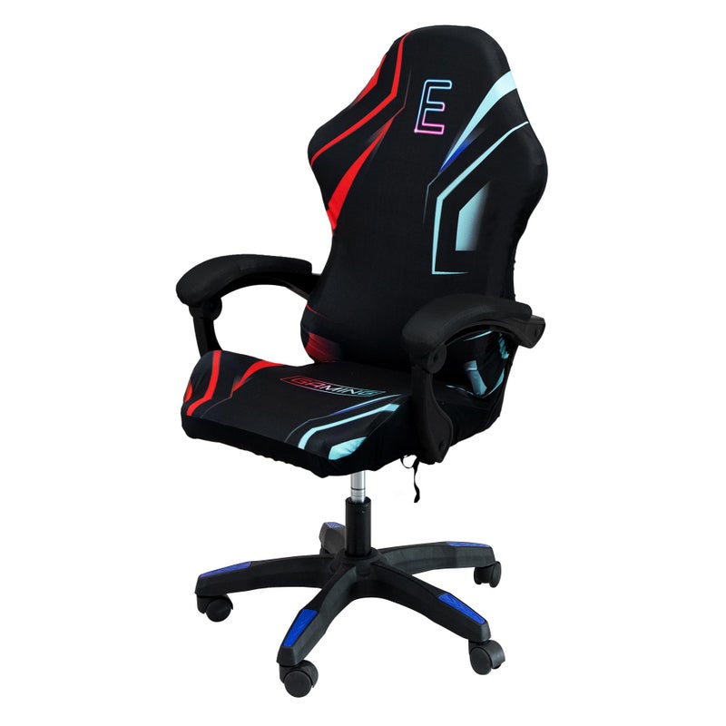 QYZDLM Gaming Chair Covers, 3D Printing One-Piece Universal Fit Gaming Chair Seat Cover with Armrest Sloipcover(Color:Style 3) - Image 1